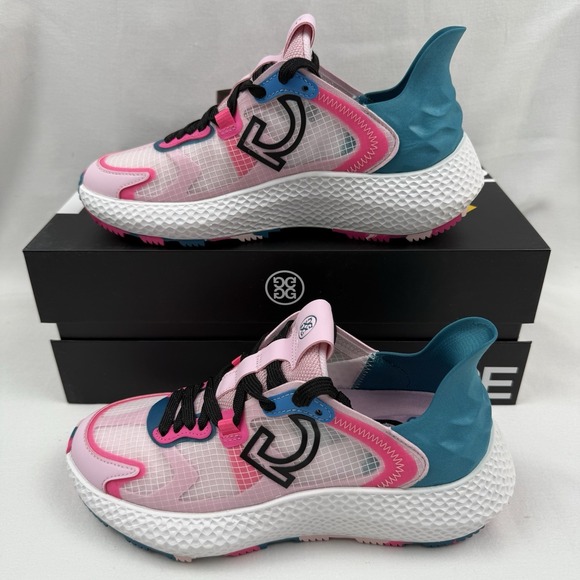 G/FORE MG4x2 Golf‎ Ripstop Cross Trainer Shoe Sneaker Women 5 White Pink New - Picture 1 of 12